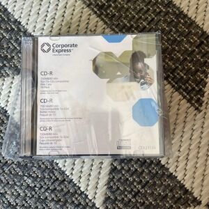 Corporate Express CD-R 700MB 80 Min‎ Recordable Compact Disc 10 Pack NEW